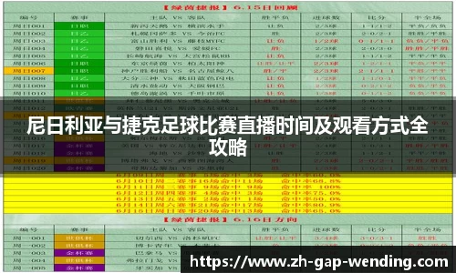 尼日利亚与捷克足球比赛直播时间及观看方式全攻略